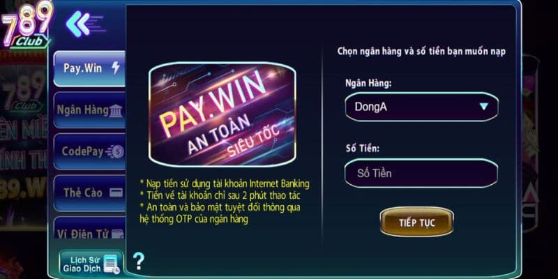 Lợi ích khi nạp tiền 789club đúng chuẩn